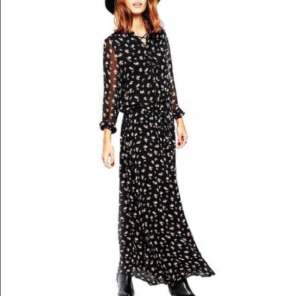 maison scotch maxi dress